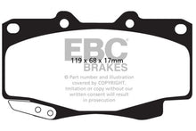 Carregar imagem no visualizador da galeria, EBC 99-04 Toyota Tacoma 4WD 2.7 Ultimax2 Front Brake Pads