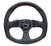 Carregar imagem no visualizador da galeria, NRG Reinforced Steering Wheel (320mm Horizontal / 330mm Vertical) Leather w/Red Stitching