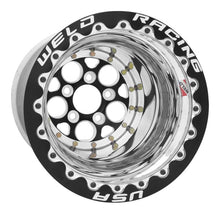 Carregar imagem no visualizador da galeria, Weld Magnum 2.0 15x10 / 5x4.50 BP / 5in BS Black Wheel - Black Single Beadlock M/T