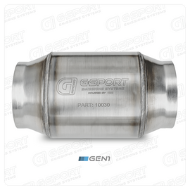 GESI G-Sport OBD2 300 CPSI 3in Inlet/Outlet x 4in Diameter Body x 7in OAL Catalytic Converter
