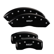 Carregar imagem no visualizador da galeria, MGP 4 Caliper Covers Engraved Front Block/Challenger Engraved Rear Vintage Style/RT Blk fnsh slvr ch