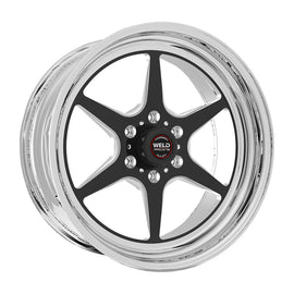 Weld S79 17x7.5 / 5x4.5 BP / 4.4in. BS Black Wheel (Low Pad) - Non-Beadlock