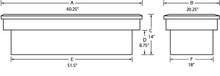 Carregar imagem no visualizador da galeria, Lund 82-05 Chevy S10 (Long Bed) Ultima Single Lid Crossover Tool Box - Brite