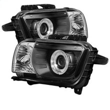 Carregar imagem no visualizador da galeria, Spyder Chevy Camaro 10-13 Projector Headlights Dual Halo LED Halo Blk High/ PRO-YD-CCAM2010-HL-BK