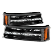 Carregar imagem no visualizador da galeria, Xtune Chevy Silverado 03-06 / Avalanche 02-06 LED Bumper Lights Black CBL-JH-CS03-LED-BK