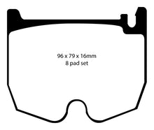 Carregar imagem no visualizador da galeria, EBC 03-06 Mercedes-Benz CL55 AMG 5.4 Supercharged Yellowstuff Front Brake Pads