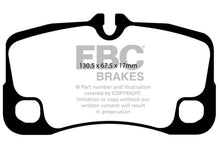Carregar imagem no visualizador da galeria, EBC 09-12 Porsche 911 (997) (Cast Iron Rotor only) 3.6 Carrera 2 Orangestuff Rear Brake Pads