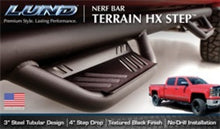 Carregar imagem no visualizador da galeria, Lund 07-13 Chevy Silverado 1500 Ext. Cab Terrain HX Step Nerf Bars - Black