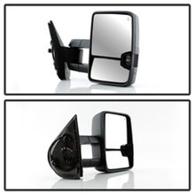 Load image into Gallery viewer, xTune Chevy Silverado 07-13 Heated Smoke LED Signal Telescoping Mirrors MIR-CSIL07S-G2-PWH-SM-SET