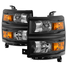 Carregar imagem no visualizador da galeria, Spyder Chevrolet Silverado 1500 14-15 (Non-HD) OEM Style Headlights - Black HD-JH-CS14-AM-BK