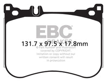 Carregar imagem no visualizador da galeria, EBC 14+ Mercedes-Benz S550 4.7 Twin Turbo AMG Sport Pkg Redstuff Front Brake Pads