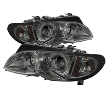 Carregar imagem no visualizador da galeria, Spyder BMW E46 3-Series 02-05 4DR Projector Headlights 1PC LED Halo Smke PRO-YD-BMWE4602-4D-AM-SM