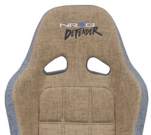 Load image into Gallery viewer, NRG Defender Seat/ Water Resistant Steel Frame Suspension - Brown w/ Gray Trim w/ Defender Logo