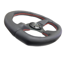 Carregar imagem no visualizador da galeria, NRG Reinforced Steering Wheel (320mm Horizontal / 330mm Vertical) Leather w/Red Stitching