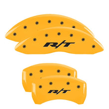 Carregar imagem no visualizador da galeria, MGP Front set 2 Caliper Covers Engraved Front SRT4 Yellow finish black ch