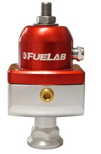 Carregar imagem no visualizador da galeria, Fuelab 555 Carb Adjustable FPR Blocking 10-25 PSI (1) -8AN In (2) -8AN Out - Red