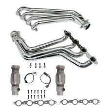Carregar imagem no visualizador da galeria, BBK 10-15 Camaro LS3 L99 Long Tube Exhaust Headers With Converters - 1-3/4 Chrome