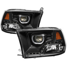 Carregar imagem no visualizador da galeria, xTune Dodge Ram 2009-2014 Halo LED Projector Headlights - Black PRO-JH-DR09-CFB-BK