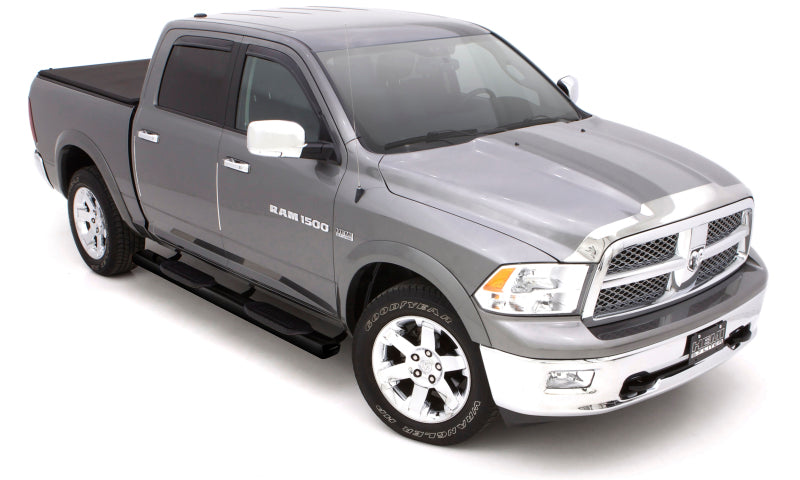 Lund 05-17 Toyota Tacoma Access Cab (80in) 6in. Oval Straight Black Nerf Bars - Black