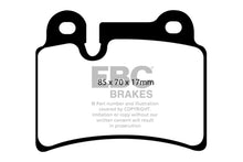 Carregar imagem no visualizador da galeria, EBC 06-09 Volkswagen Touareg 3.6 (2 pin holes at top of backplate) Redstuff Rear Brake Pads