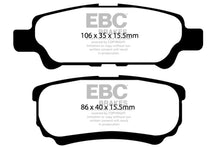 Carregar imagem no visualizador da galeria, EBC 07+ Jeep Compass 2.0 (262mm Rear Rotors) Greenstuff Rear Brake Pads