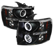 Carregar imagem no visualizador da galeria, Spyder Chevy Silverado 1500 07-13 Projector Headlights CCFL Halo LED Blk PRO-YD-CS07-CCFL-BK